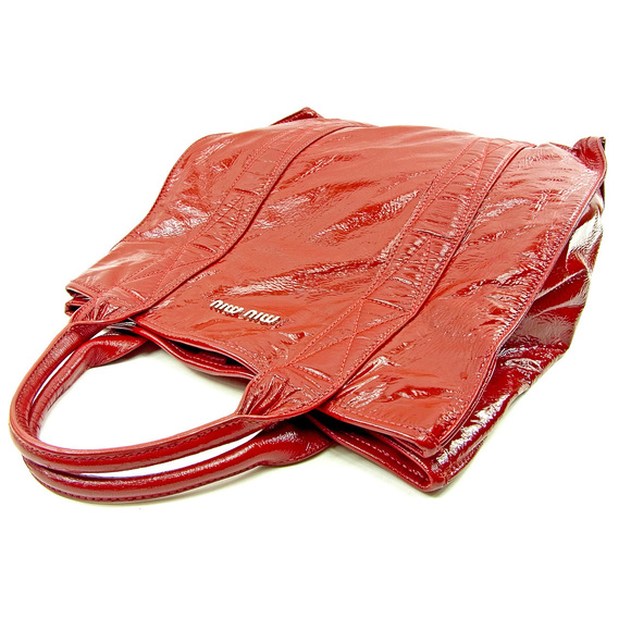 Miu Miu Bag Red Patent - Picture 5 of 6